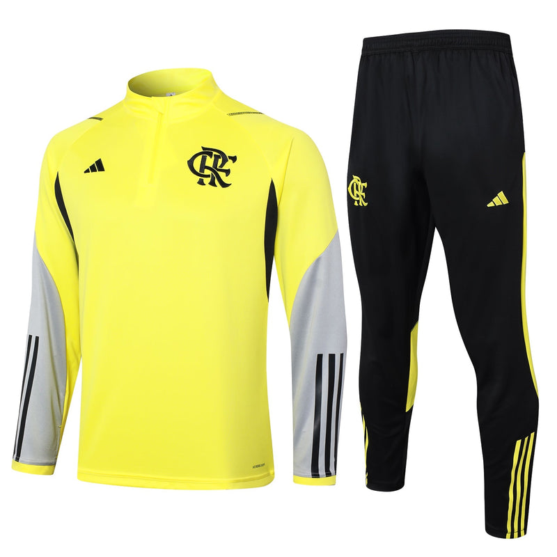 Conjunto de Frio CR Flamengo 2024/25 Amarelo - Treino