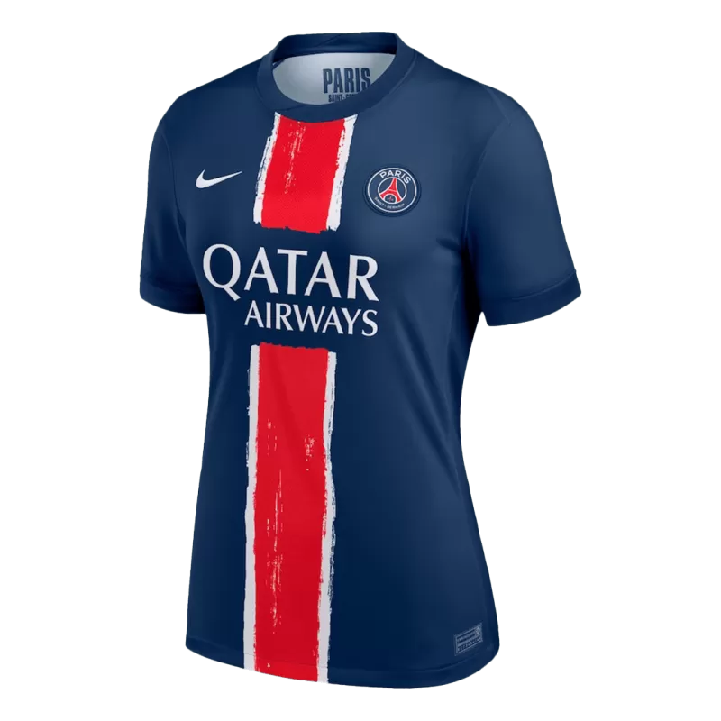 Camisa Feminina PSG l 2024/25 Azul - Modelo Baby Look