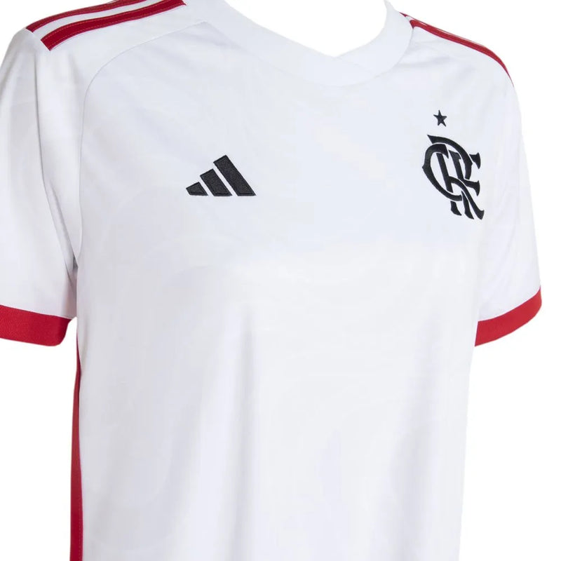 Camisa Feminina CR Flamengo ll 2024/25 Branca - Modelo Baby Look