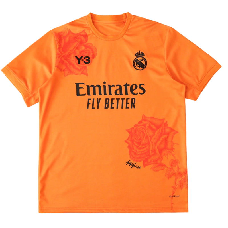 Camisa Real Madrid Goleiro Y-3 lV 2024/25 Laranja - Modelo Torcedor