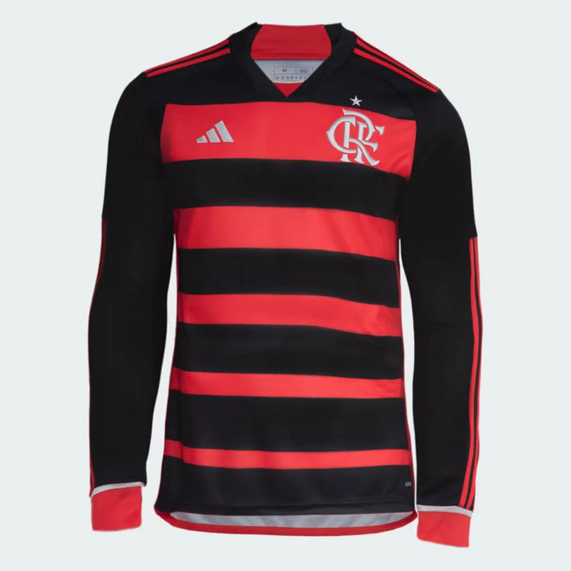 Camisa Manga Longa CR Flamengo l 2024/25 Rubro-Negra - Modelo Torcedor