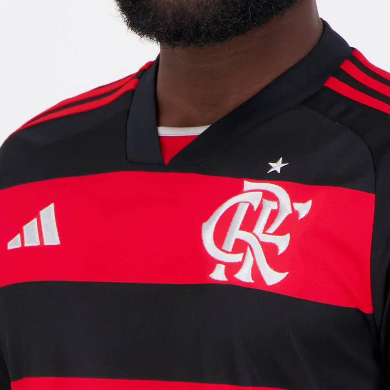 Camisa Manga Longa CR Flamengo l 2024/25 Rubro-Negra - Modelo Torcedor