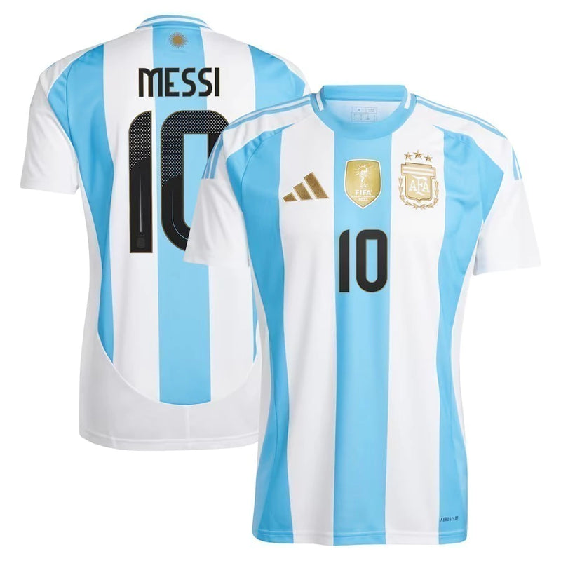 Camisa Seleção Argentina l MESSI 10 2024/25 Azul e Branca - Modelo Torcedor