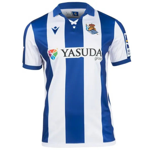 Camisa Real Sociedad l 2024/25 Branca e Azul - Modelo Torcedor