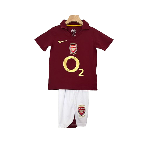 Conjunto Retrô Infantil Arsenal l 2005/06 - Modelo Torcedor