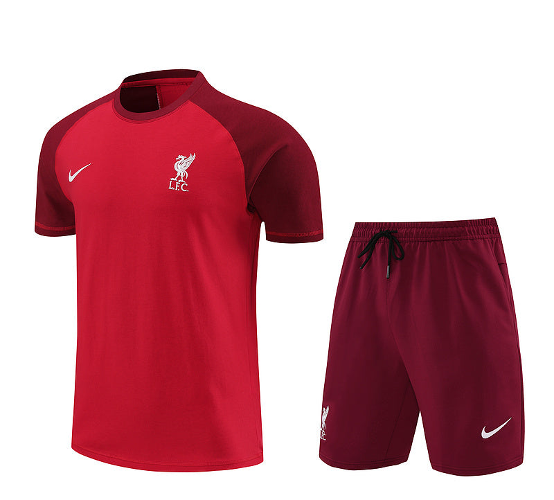 Conjunto Liverpool Treino 100% Algodão - Modelo Torcedor