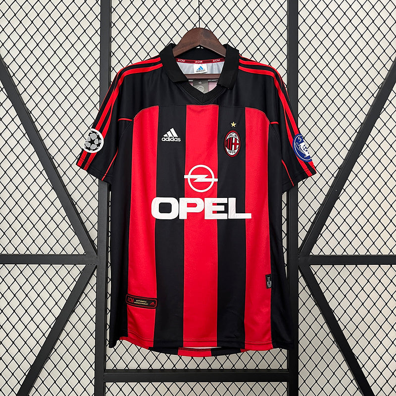 Camisa Retrô AC Milan 2000/01 Home