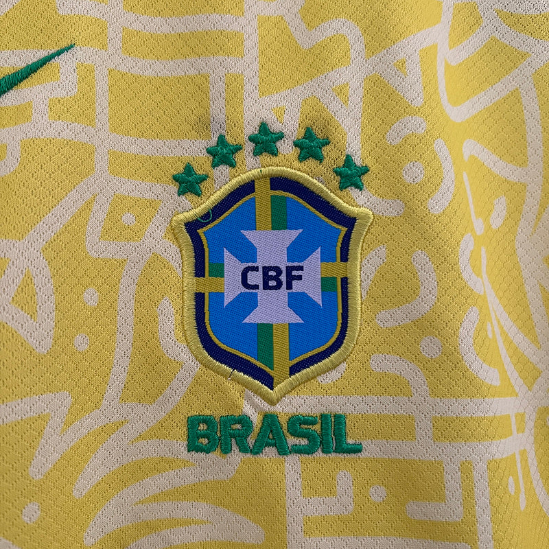 Conjunto Infantil Seleção Brasil l 2024 - Modelo Torcedor