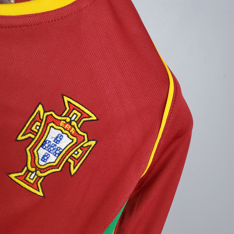 Camisa Retrô Seleção Portugal 2002/02 Home