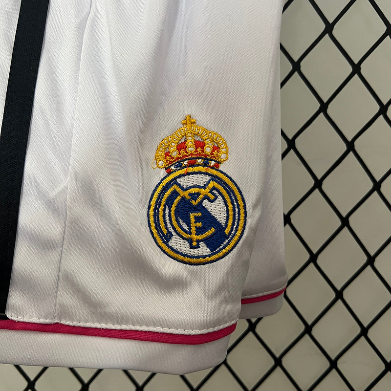 Conjunto Retrô Infantil Real Madrid l 2014/15 - Modelo Torcedor