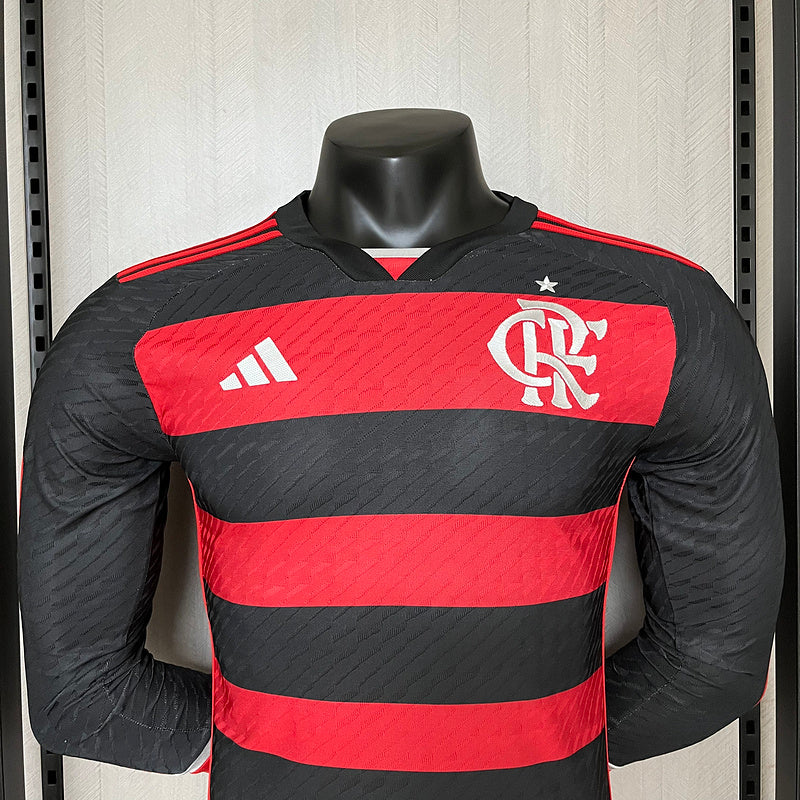 Camisa Manga Longa Flamengo l 2024/25 Rubro-Negra - Versão Jogador