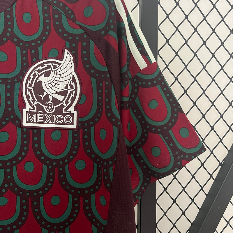 Camisa Seleção México l 2024/25 Grená - Modelo Torcedor