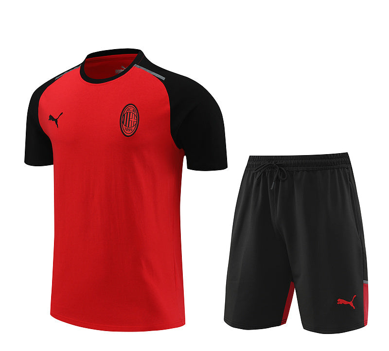 Conjunto Milan Treino 100% Algodão - Modelo Torcedor