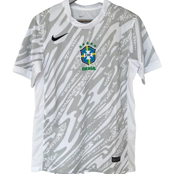 Camisa Seleção Brasil Goleiro ll 2024/25 Cinza - Modelo Torcedor