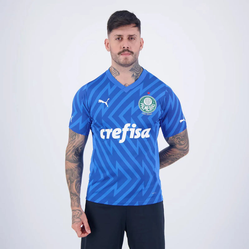 Camisa Palmeiras Goleiro 2024/25 Azul - Modelo Torcedor