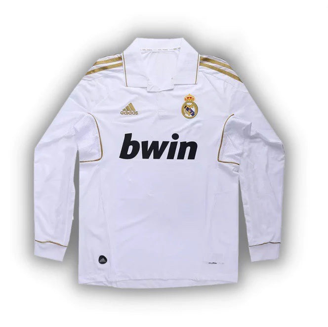 Camisa Retrô Real Madrid Manga Longa 2011/12 Home