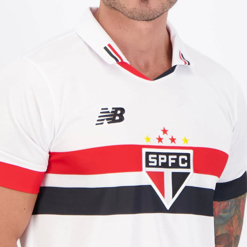 Camisa São Paulo l 2024/25 Branca - Lucas N7