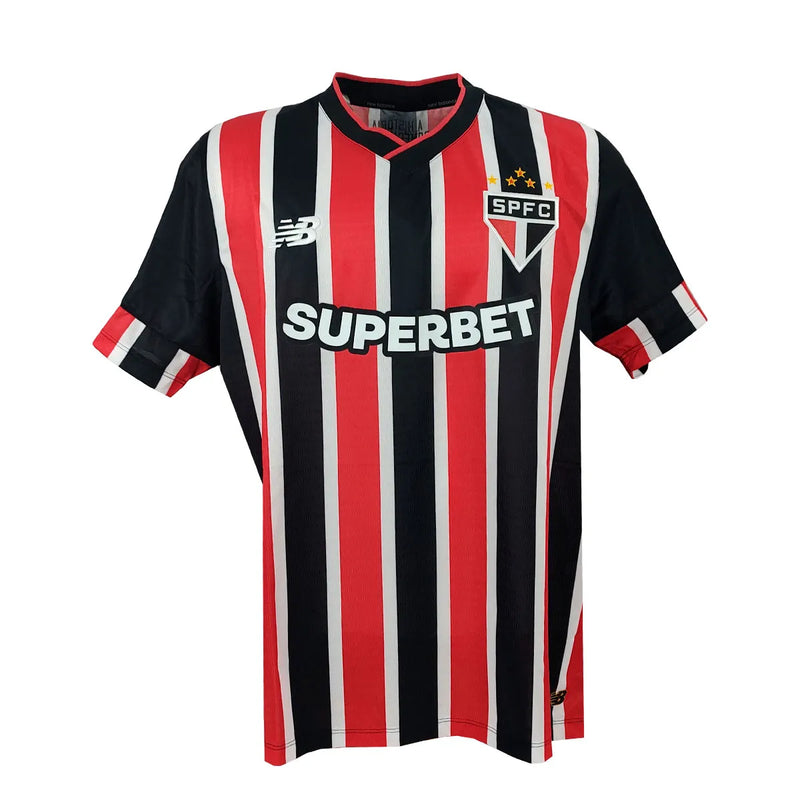 Camisa São Paulo ll c/ Patrocínios 2024/25 Tricolor - Modelo Torcedor