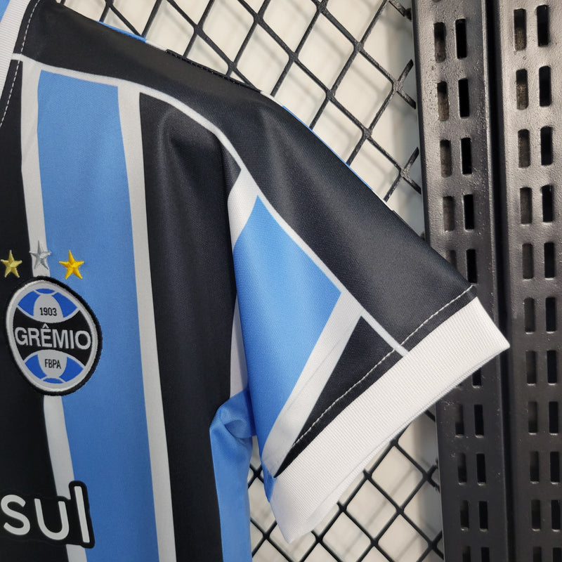 Conjunto Infantil Grêmio l 2023/24 Tricolor - Modelo Torcedor