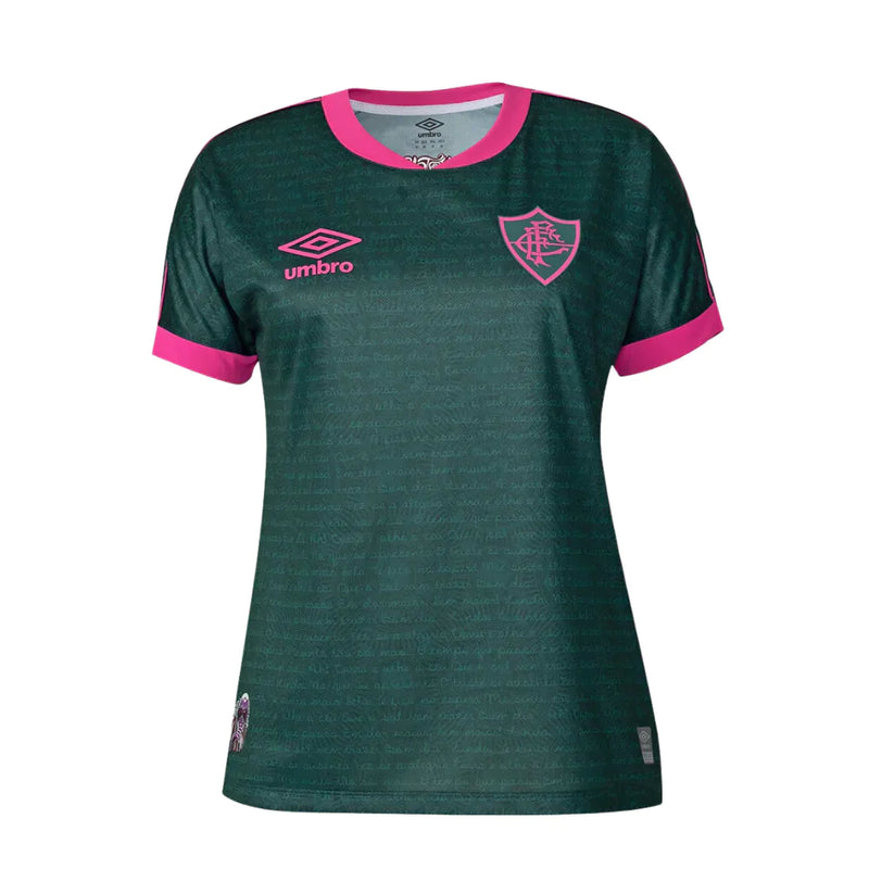 Camisa Feminina Fluminense lll 2023/24 Verde - Modelo Baby Look