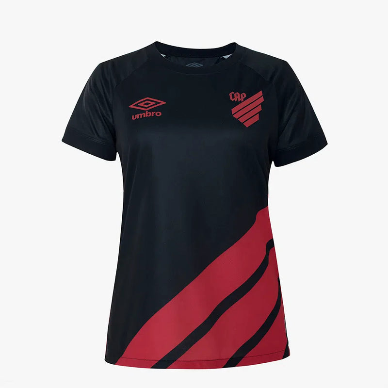 Camisa Feminina Athletico Paranaense lll 2023/24 Preta - Modelo Baby Look