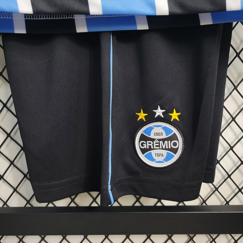 Conjunto Infantil Grêmio l 2023/24 Tricolor - Modelo Torcedor