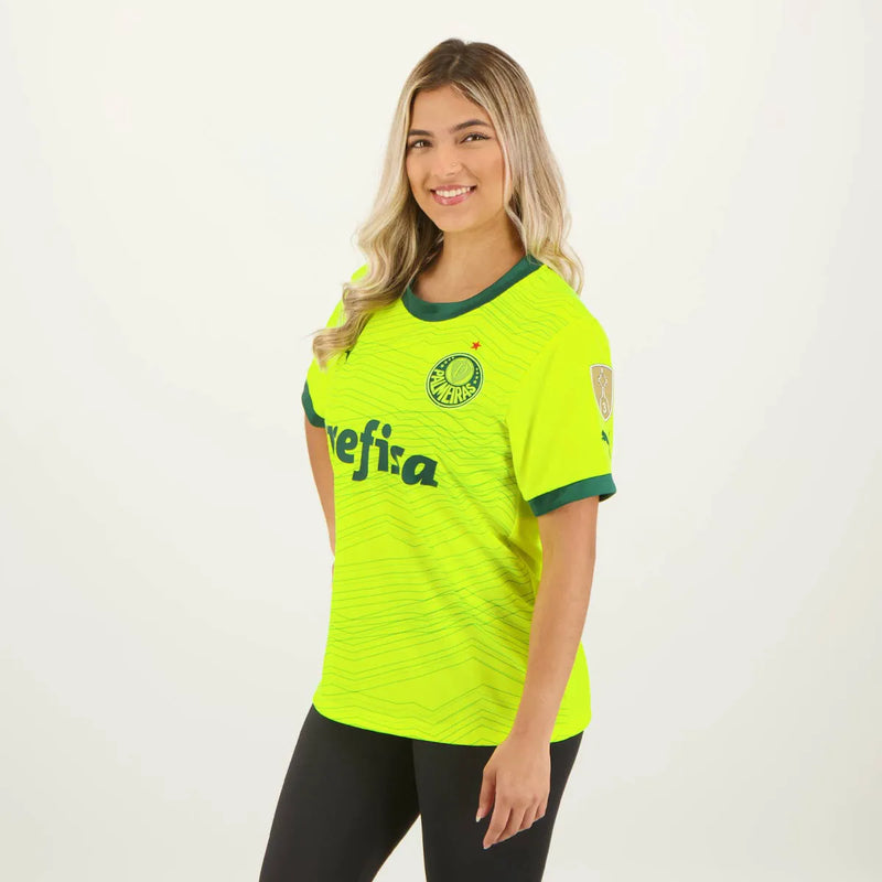 Camisa Feminina Palmeiras lll 2023/24 Verde - Modelo Baby Look