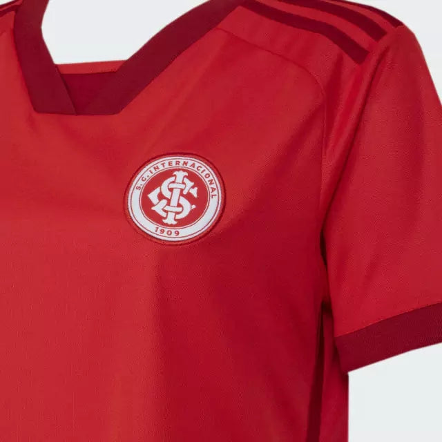 Camisa Feminina SC Internacional l 2023/24 Vermelha - Modelo Baby Look
