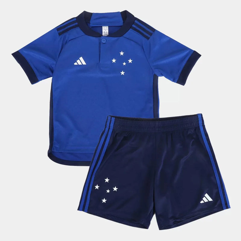 Conjunto Infantil Cruzeiro l 2023/24 Azul - Modelo Torcedor