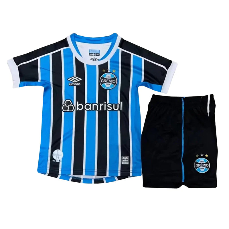 Conjunto Infantil Grêmio l 2023/24 Tricolor - Modelo Torcedor