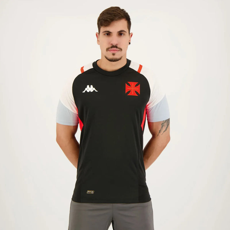 Camisa Vasco da Gama Treino 2023/24 Preta - Modelo Torcedor