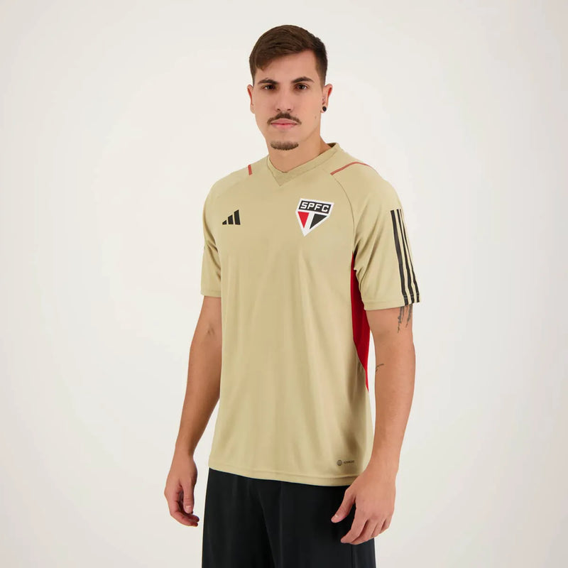 Camisa São Paulo Treino 2023/24 Bege - Modelo Torcedor